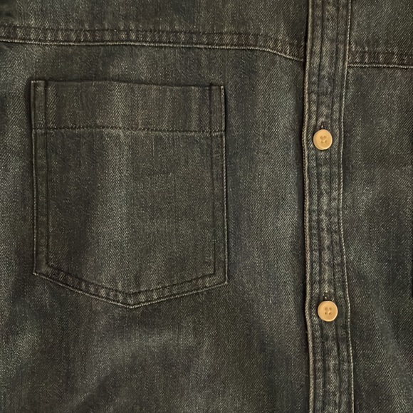 NWOT Topman Denim Button Up Shirt - Picture 3 of 5